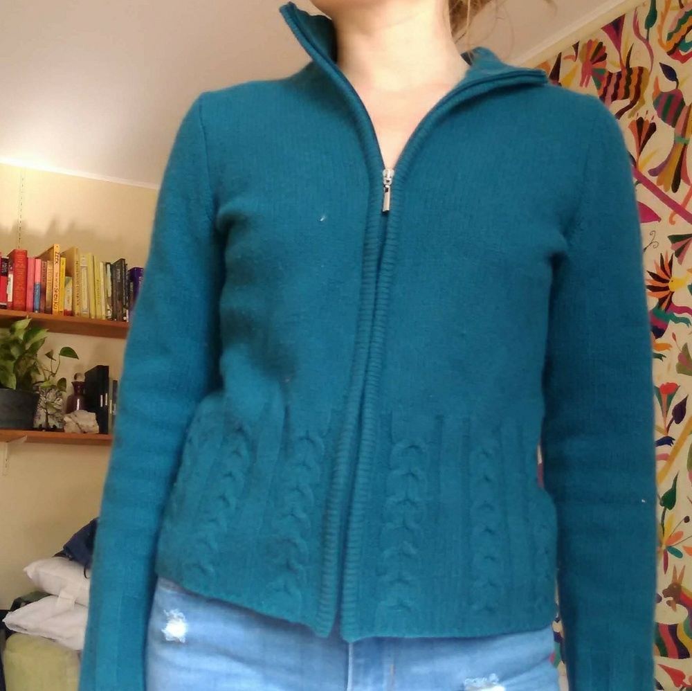 Teal Wool Sweater